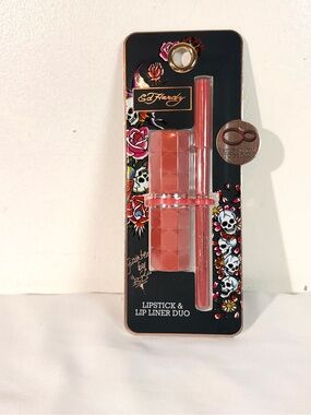 Ed Hardy Lipstick & Lip Liner Duo - Coral Peach